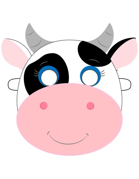 12 Best Free Printable Cow Mask Pdf For Free At Printablee