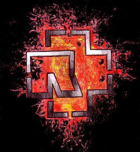 Rammstein Logo Digital Art By Andras Stracey Fine Art America