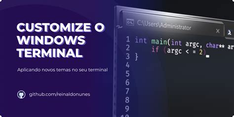 Github Reinaldonunes Windows Terminal Customizacao Customize O Windows Terminal De Um Jeito