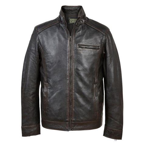 Hide Park Rik Men‚Äôs Black Antique Leather Jacket Beales Department