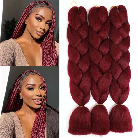 Burgundy Bliss Box Braids Elevate Your Look with Effortless Elegance