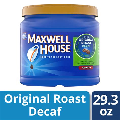 Maxwell House Decaf Original Roast Ground Coffee 293 Oz Jug