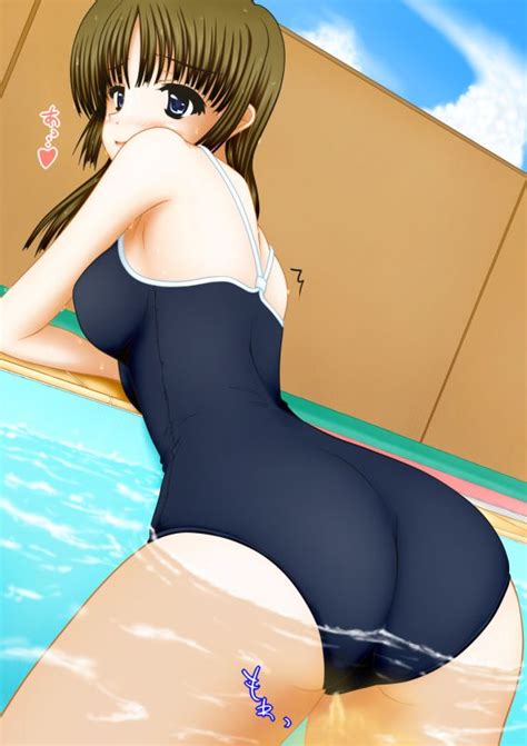 Swimsuit Omorashi Anime