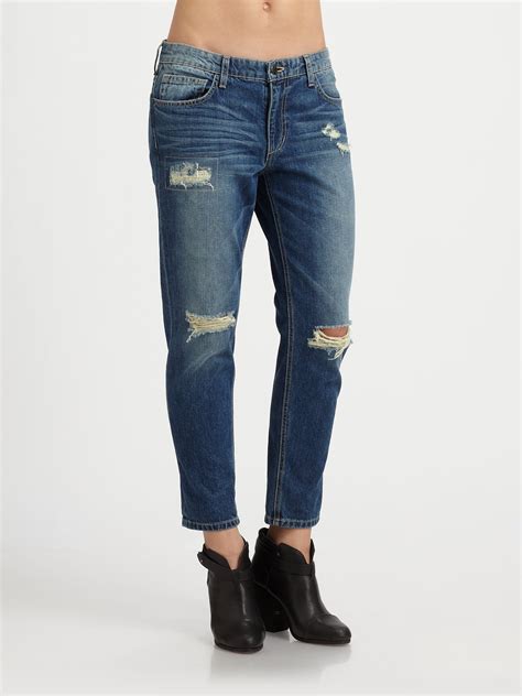 Lyst Joes Jeans Easy High Water Jeans In Blue