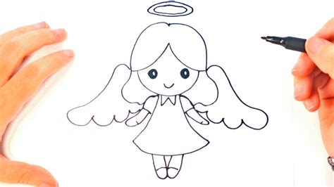 How To Draw A Angel For Kids Angel Easy Draw Tutorial Youtube
