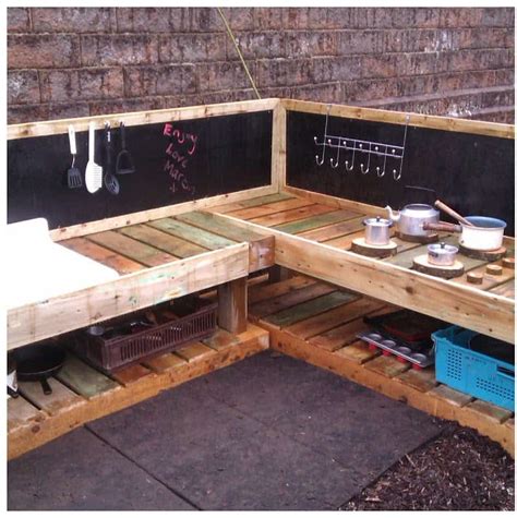 A mud kitchen is an outdoor play area set up for children to pretend to cook without having to worry mud kitchens provide a structured environment for outdoor play. Mud Kitchen Ideas | How to Make a Mud Kitchen | DIY Garden