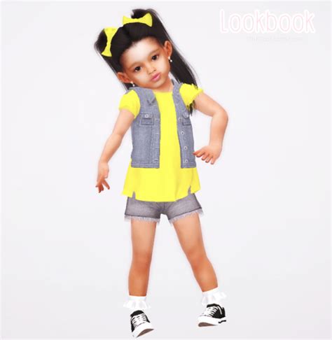 The Sims 4 Kids Lookbook Sims 4 Toddler Clothes Sims Baby Sims 4 Cc
