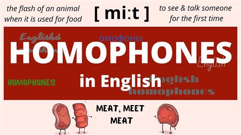 Top 39 Homophones In English Meanings And Examples Youtube