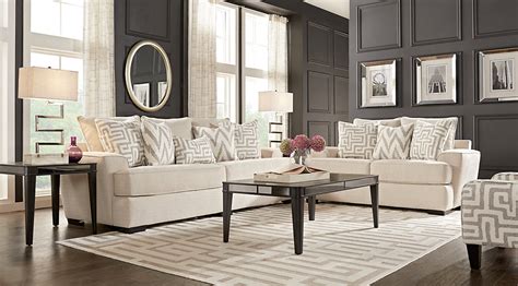 Beige Black And White Living Room Furniture And Decorating Ideas
