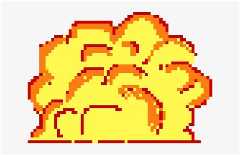 Explosion Pixel Art Free Transparent Png Download Pngkey