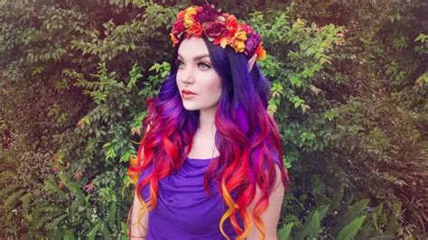 Diy Autumn Fairy Hair Color With Pravana Frecklesfairychest Youtube