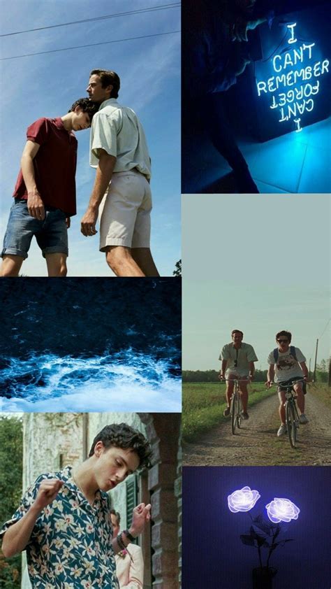 Wallpaper Call Me By Your Name Aesthetic Blue Nomes Amor Da Minha