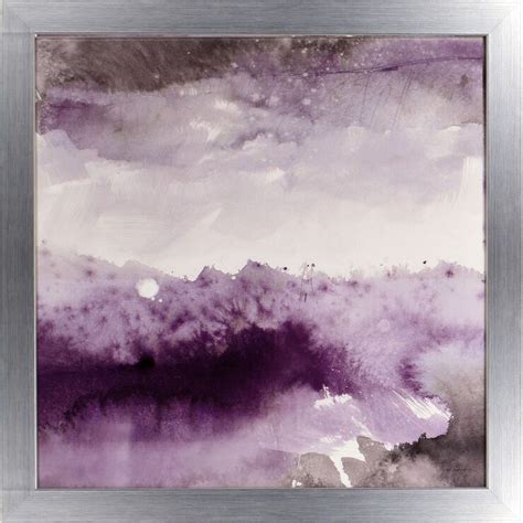 Purple Abstract Print Under Glass 27 X 27 In 2020 Grey Wall Art