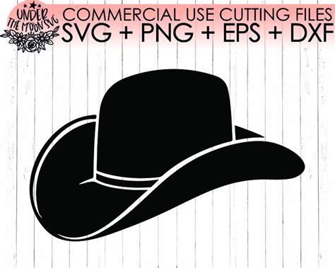 Cowboy Hat SVG File Country Western SVG / SVG Png Eps Dxf | Etsy UK