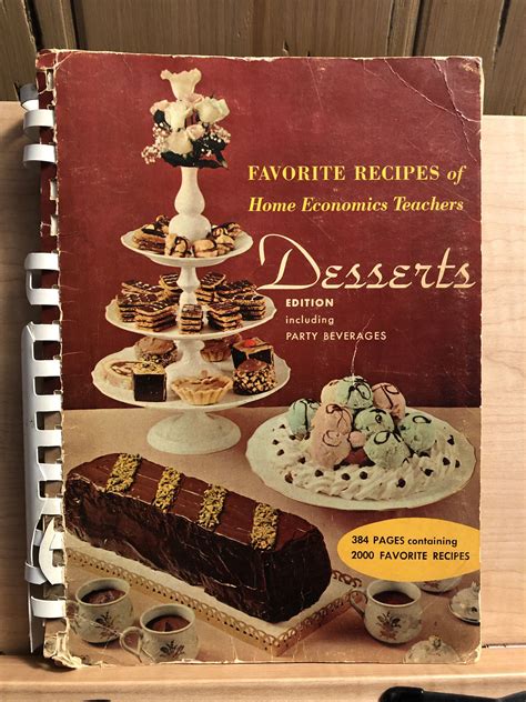 1963 Favorite Recipes Of Home Economics Teachers Desserts Etsy