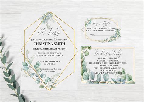 Entdecke rezepte, einrichtungsideen, stilinterpretationen und andere ideen zum ausprobieren. baby shower invitation set, DIGITAL DOWNLOAD, baby shower ...