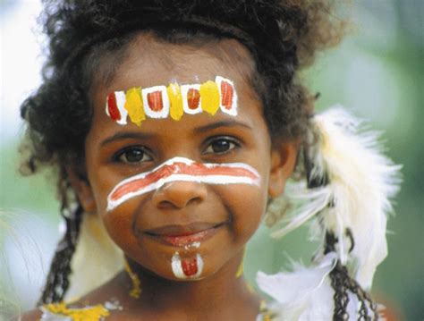 Look At This Pretty Aboriginal Girl Girl Face Painting Aboriginal