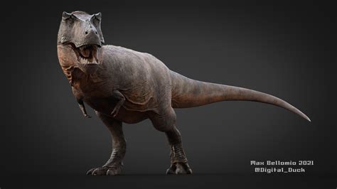 Max Bellomio Tyrannosaurus Rex 3d Model Life Reconstruction Updated