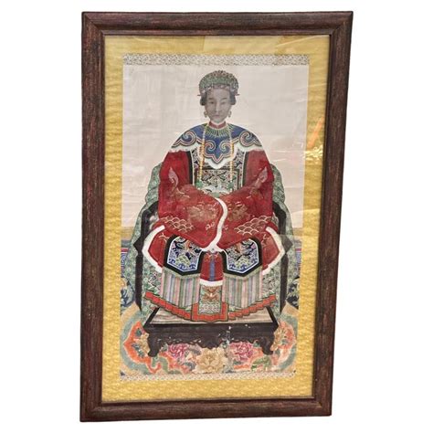 Large Chinese Ancestral Portrait For Sale At 1stdibs