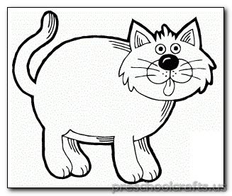kitten coloring pages preschool crafts