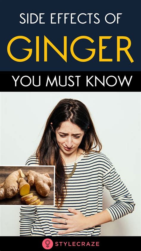 the side effects of ginger largely occur due to excessive consumption but still it is