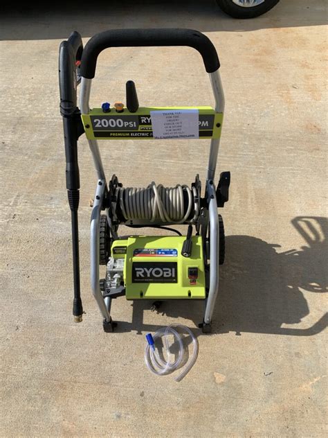 Pressure Washer Ryobi 2000 Psi 12 Gpm Electric With Soap Hose My