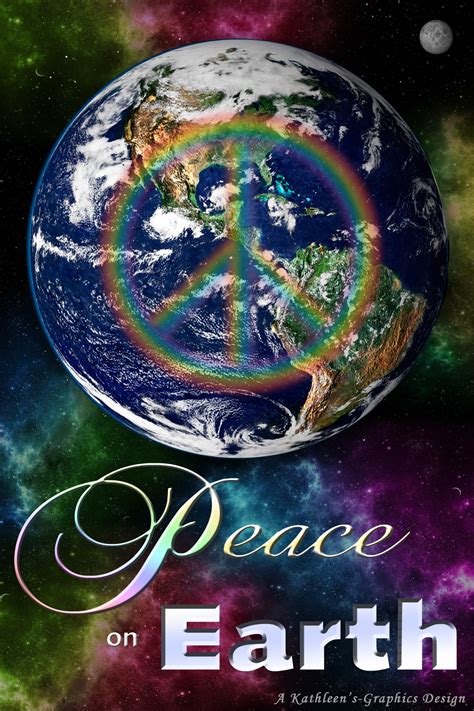 Peace On Earth 4x6 Kathleens Graphics