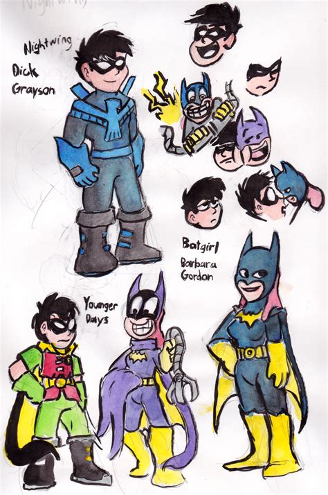 Nightwing And Batgirl By Warahi On Deviantart