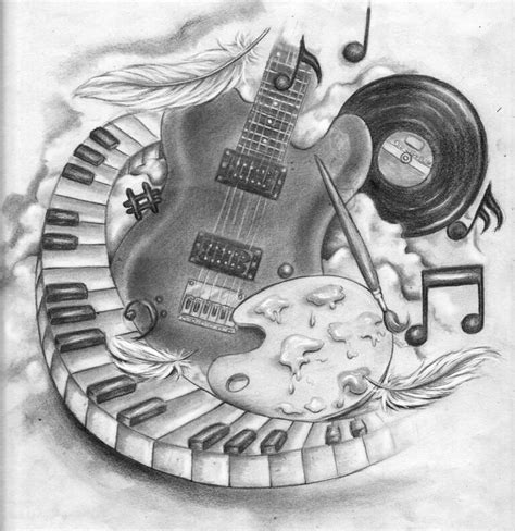 This Is A Beautiful Drawing Music Drawings Instruments Art Music