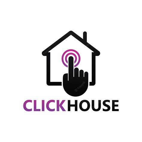 Premium Vector Click House Logo Template Design
