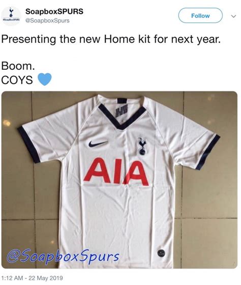 Made from durable woven fabric. Photo: Tottenham Hotspur home kit for 2019/20 season gets ...