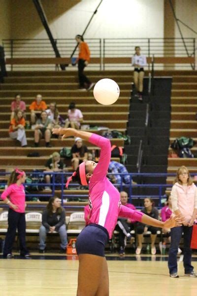 Volleyball Dig Dig Pink Liberty High School Basketball Court