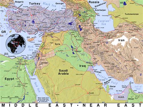 Middle East Public Domain Maps By PAT The Free Open Source Portable Atlas