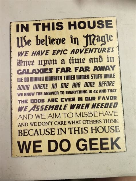 We Do Geek Wooden Sign Geek Home Decor We Do Geek By Mistylous