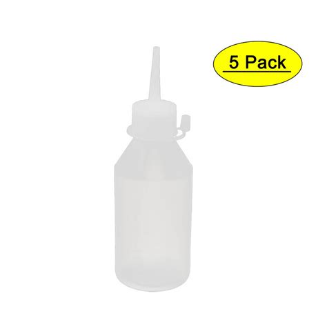Yh 2l Plastic Kitchen Laboratory Squeeze Bottle Dispenser 100ml 5 Pcs