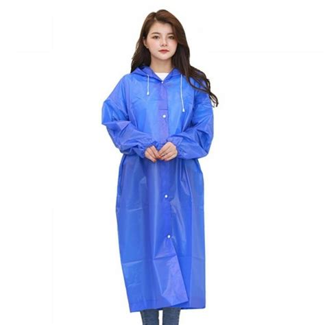 Guzack Rain Poncho For Adults Waterproof Reusable Eva Raincoat