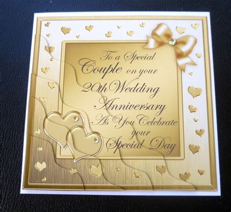 20th Wedding Anniversary Card Messages For Husband Printable Templates
