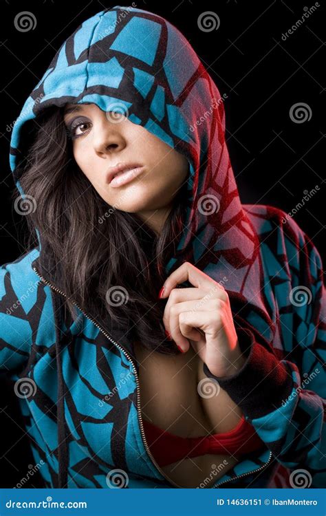 Rude Girl Stock Image Image Of Blue Cowl Bandit Assassin 14636151