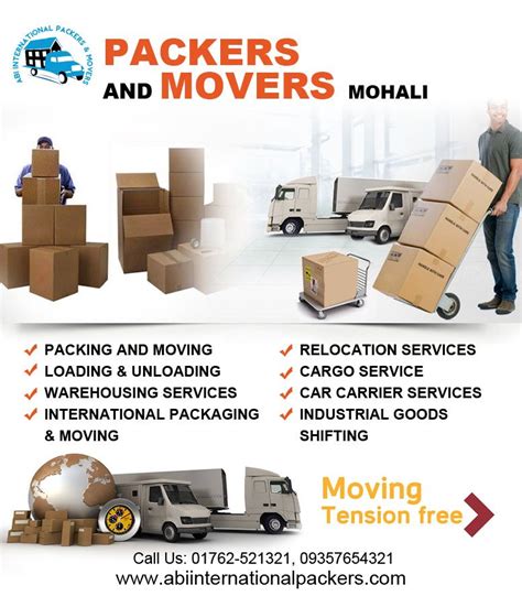 Packers And Movers Services In Mohali You Can See Our Services On Our