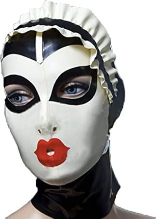 Latexmaske SM Latex Maske Sex Maske Mit Blumenrand Kopfschmuck Sexy