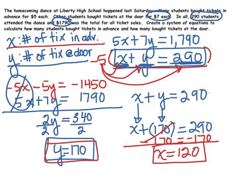 Systems Of Equations Practice Worksheet