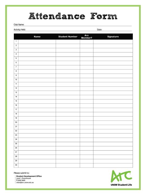 Attendance Sign In Sheet Forms And Templates Fillable Printable Images