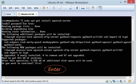 Установите OpenSSH Server в Ubuntu