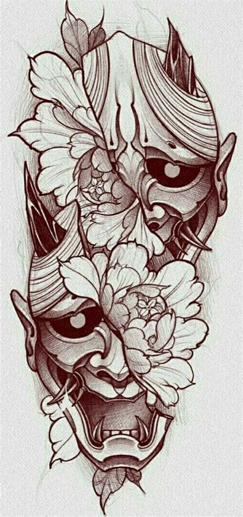 Pinterest Samurai Tattoo Design Japanese Tattoo Hannya Mask Tattoo