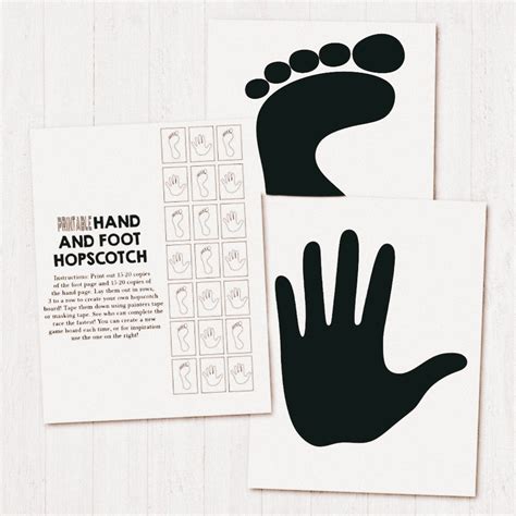 Hopscotch Hands And Feet Game Kids Learning Activities For Homeschool