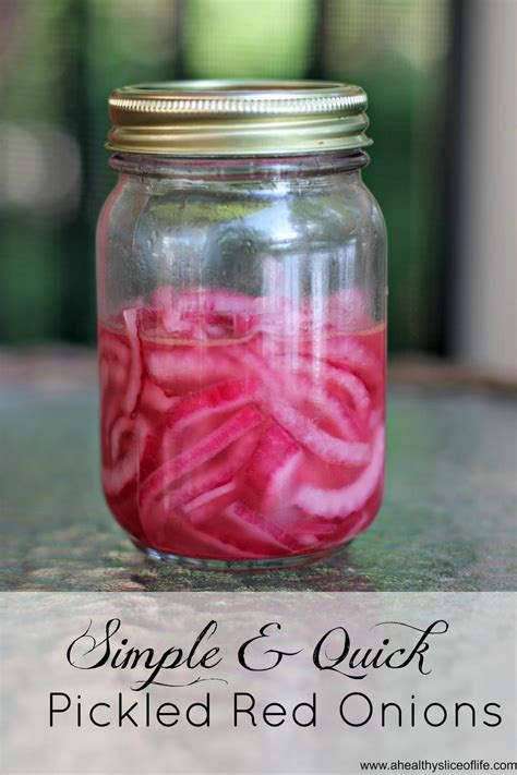 · place onions in a mason jar. Simple and Quick Pickled Red Onions
