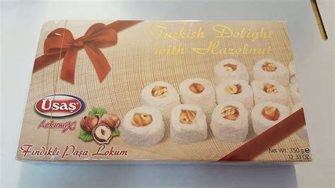 Turkish Delight With Sultan And Hazelnuts 350 Gr Grocery And Gourmet Food