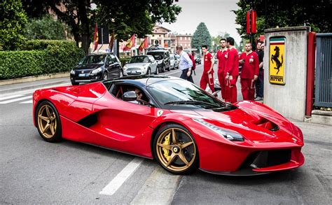 Gold Wheeled Laferrari Spotted At The Factory