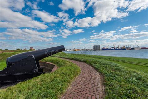 Cannons At Fort Mchenry In Baltimore Maryland Stock Photo Image Of