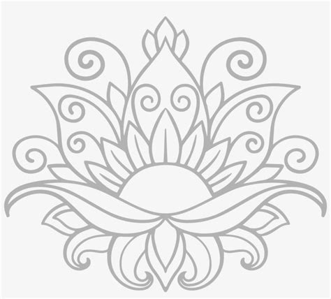 Mandala Lotus Flower Svg 306 File Include Svg Png Eps Dxf